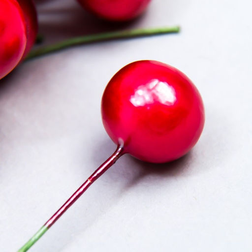 Цена за 50 шт. Тычинки для цветов «Шарик жемчужно-малиновый», d=1.2 см, 6×1.2×1.2 см