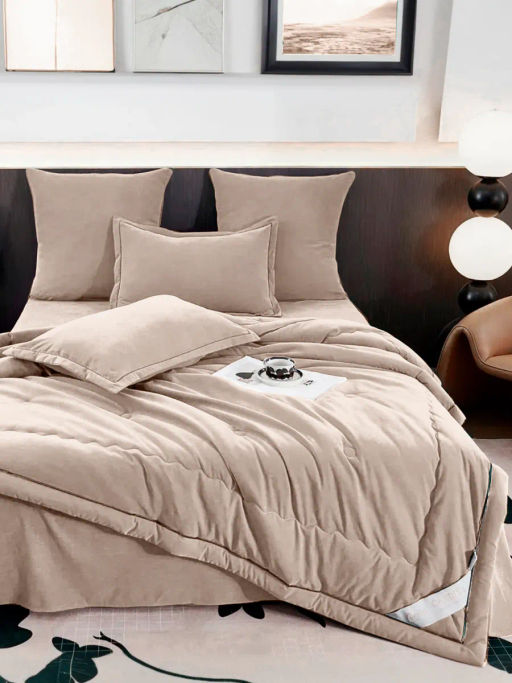 Одеяло Candies Бархатный Сатин с простыней и наволочками ODCANO004 Евро