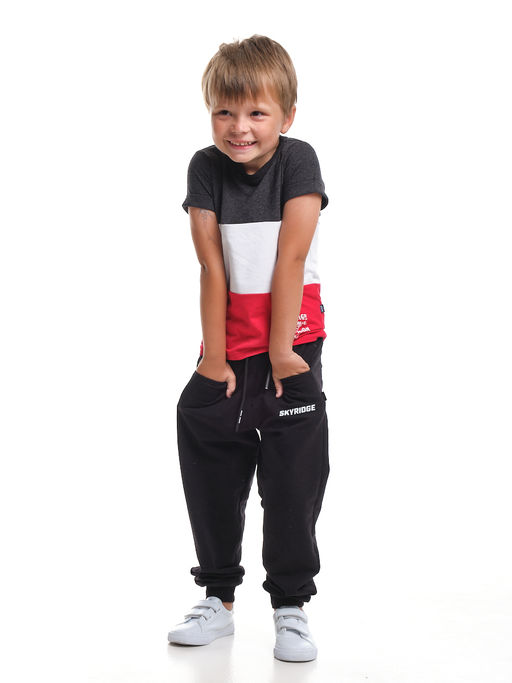 Футболка триколор UD 0679 черный.мел - Mini maxi фото 2