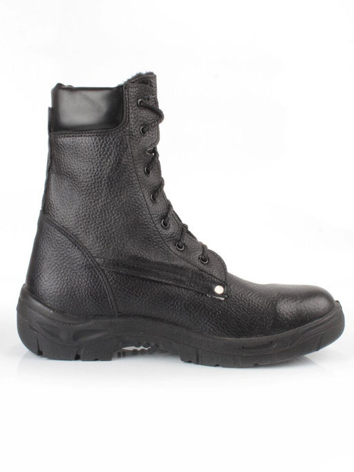 05-9011 BLACK Ботинки зимние мужские (натуральная кожа, искусственный мех)