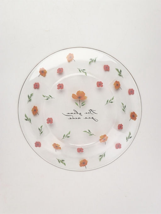 Тарелка стеклянная «Все цветы для тебя», 19.6 см
