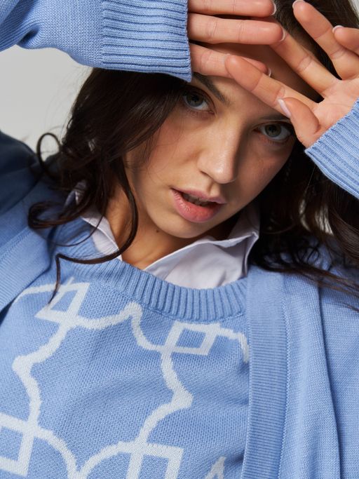 Кардиган женский 7222-14074. 392665 королевский голубой