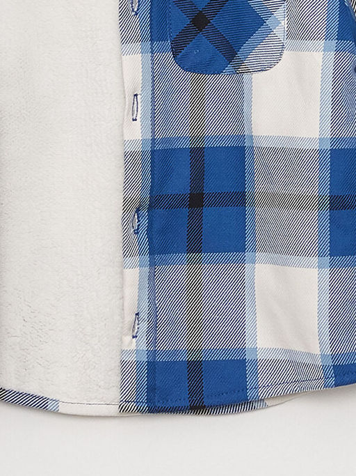 Kap??onlu Uzun Kollu Ekose Desenli Erkek Bebek G?mlek Ceket - Waikiki фото 3