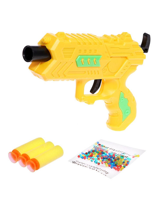 Бластер Сверчёк, стреляет мягкими и гидрогелевыми пулями, цвет МИКС - Simaland фото 22