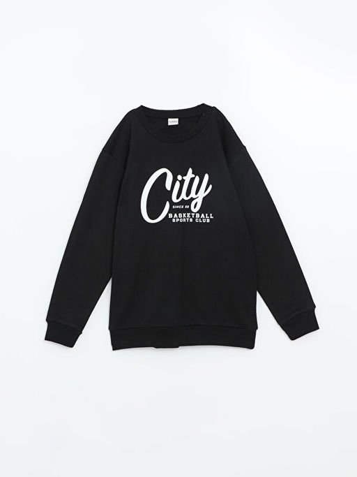Bisiklet Yaka Erkek ?ocuk Sweatshirt