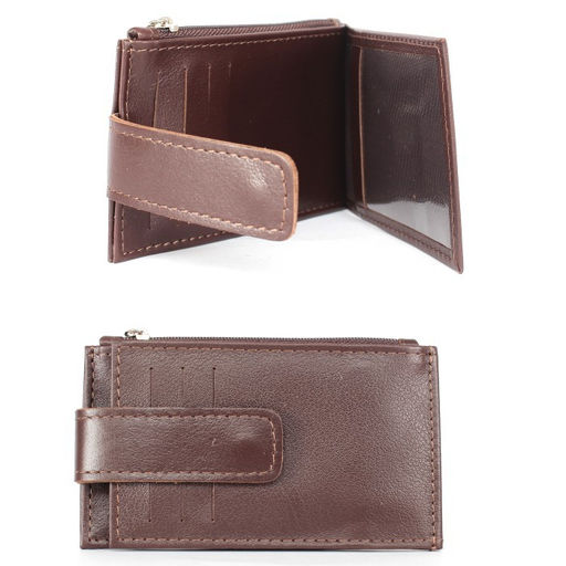 Визитница-кардхолдер Croco-ВК-217 н/к, 2отд, 11карм, коричневый матовый (5) 258230