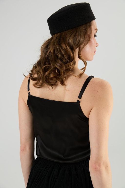 Топ NIKVA н418-4 чёрный+серебро фото 4