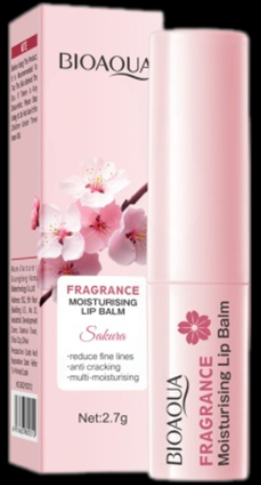 Bioaqua Moisturizing Lip Balm Sakura, 2,7g - Бальзам для губ с экстрактом сакуры , 2,7 г.