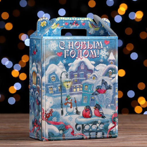 Цена за 5 шт. Подарочная коробка "Зимняя Фантазия", 16,8 х 7 х 25 см