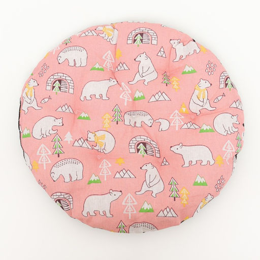 Лежак для животных Мишка в облаках, 40 х 40 х 10 см, розовый - Пижон фото 3