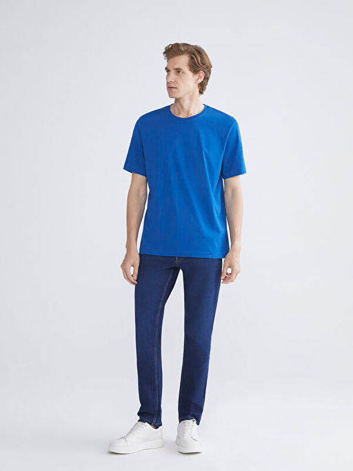 Bisiklet Yaka Penye Erkek Ti??rt