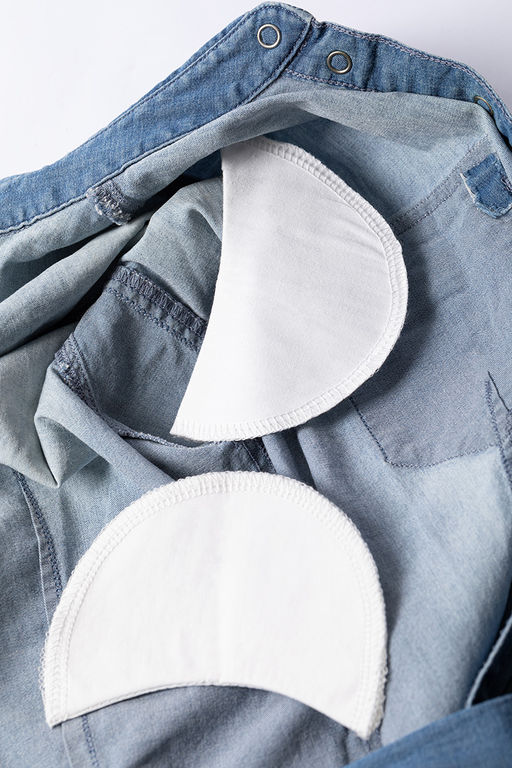 BLITZ VLN-14 Втачные плечевые накладки, с креплением 16 см х 10 см х 1.4 см №01 белые