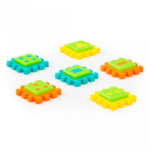 Игрушка "Пазл №2" 19,3x13,1x1,7см, 12 элементов, развивающая, пластик, в пакете (Беларусь)