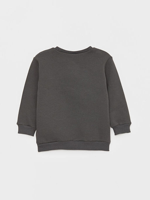 Bisiklet Yaka Bask?l? Erkek Bebek Sweatshirt - Waikiki фото 2