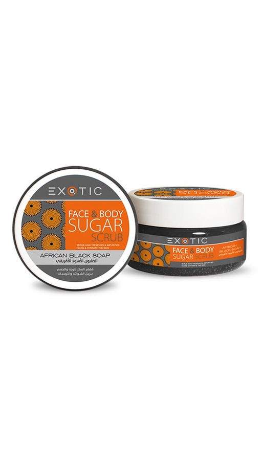 Exotic EX-09 Скраб сахарный для лица и тела (J Black African Soap) 300 ml