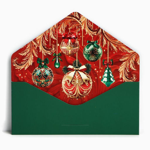 Набор конвертов для денег, «С Новым годом», 8 штук, софт тач, тиснение, 19 х 9.2 см