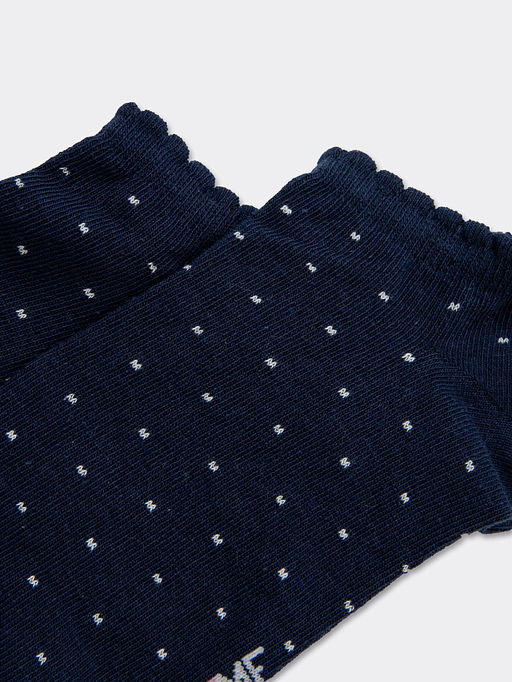 Цена за 5 пар! Носки женские короткие в темно-синем оттенке - Mark formelle фото 4