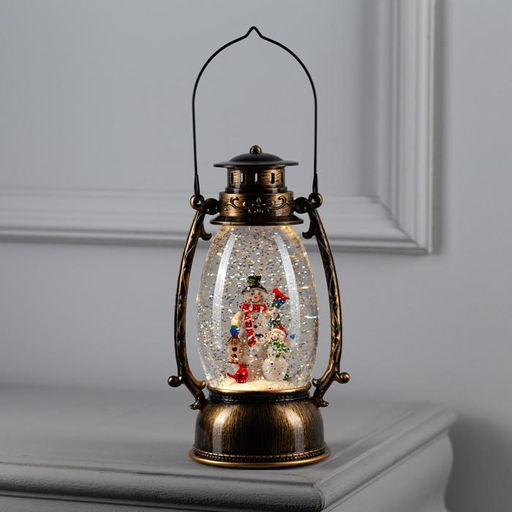 Светодиодная фигура «Два снеговика» 14×23.5×11 см, пластик, батарейки ААх3 (не в комплекте), USB, свечение тёплое белое