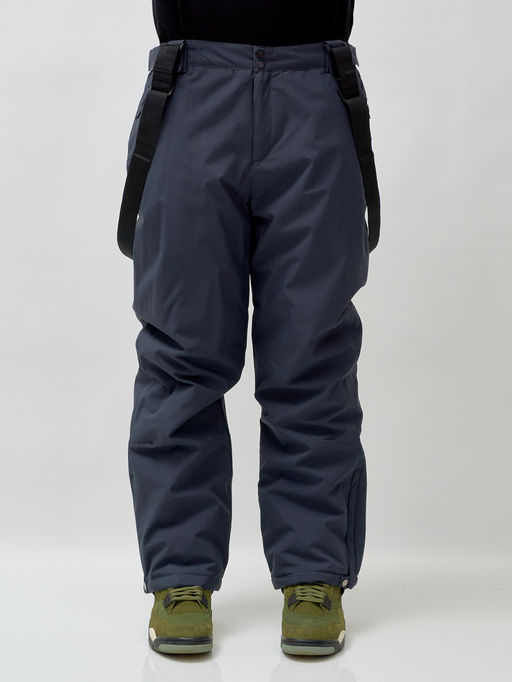 Горнолыжный костюм мужской зимний темно-серого цвета 392TC - Leifensh фото 24