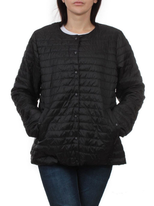 K-527 BLACK Куртка демисезонная стеганая женская (70 гр. холлофайбер) - Fashion фото 3