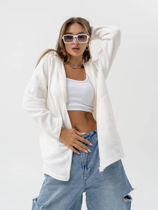 Толстовка из толстого трикотажного флиса - Binita фото 4