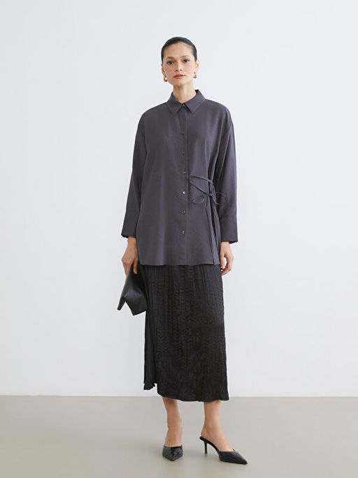 Ba?lama Detayl? Kad?n G?mlek Tunik