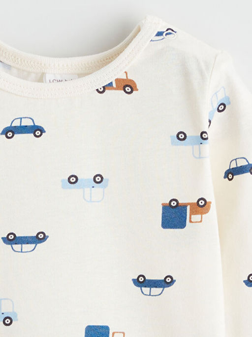 Bisiklet Yaka Erkek Bebek ??t??tl? Body ve Pantolon