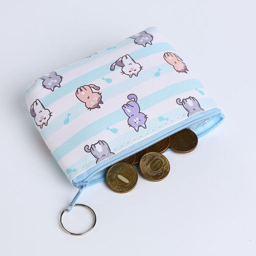 Цена за 2 шт. Кошелёк детский «Котятки», маленький, монетница, МИКС