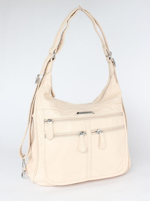 Сумка женская искусственная кожа Guecca-A 803 (рюкзак-change), 1отд+карм/пер, св. бежевый SALE 260859 - Adelia фото 5