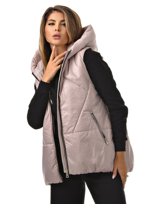 Утепленный жилет oversize - А+б коллекция фото 50