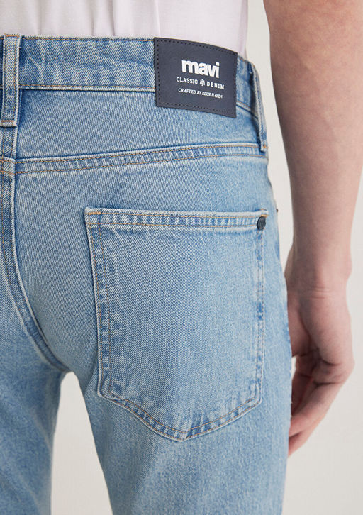 James Classic Denim Puslu A??k Mavi Jean Pantolon  фото 7