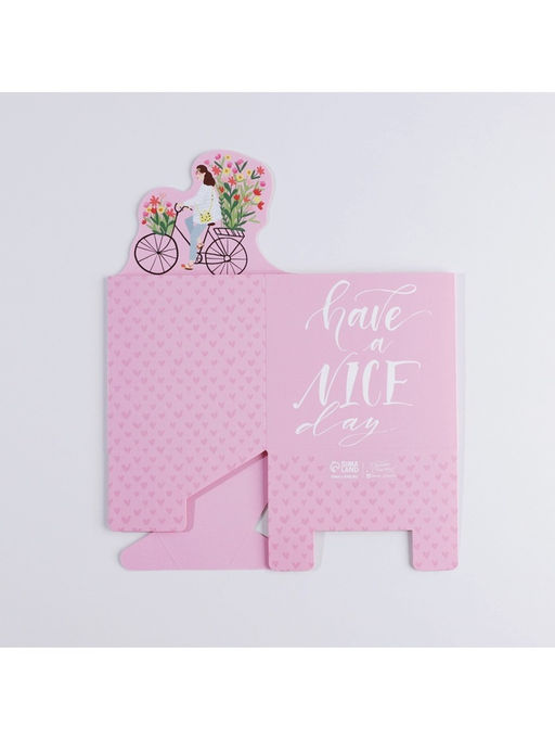 Цена за 2 шт. Коробки для мини букетов HAVE A NICE DAY, 12×20×10 см