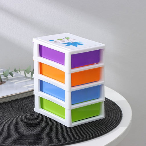 Мини - комод для мелочей 4 секции «Радуга», 13×9×14.5 см, МИКС