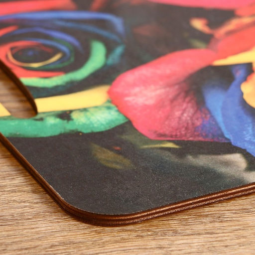 Разделочная доска-поднос Радужные розы 36х28 см - Дарим Красиво фото 4