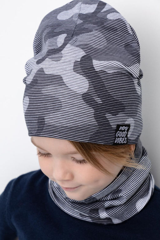 Crockid _ К 8125/св.серый меланж,милитари в полоску комплект дет