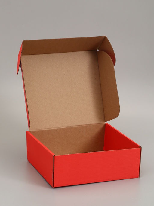 Цена за 2 шт. Коробка самосборная, красная, 26 х 24 х 10 см