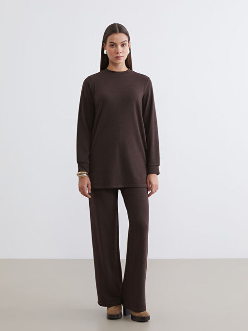 Bisiklet Yaka Kad?n Sweatshirt Tunik