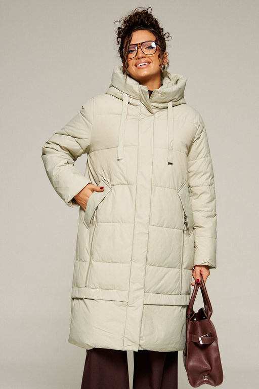 Пальто Beautiful Free 8022 фисташковый