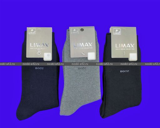 Цена за 12 пар. LIMAX носки мужские внутри махра ЧЕРНЫЕ 41-46 (фактически 41-45)  фото 8
