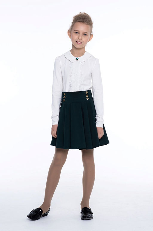 Молочная школьная блуза Инфанта, модель 0665  фото 8