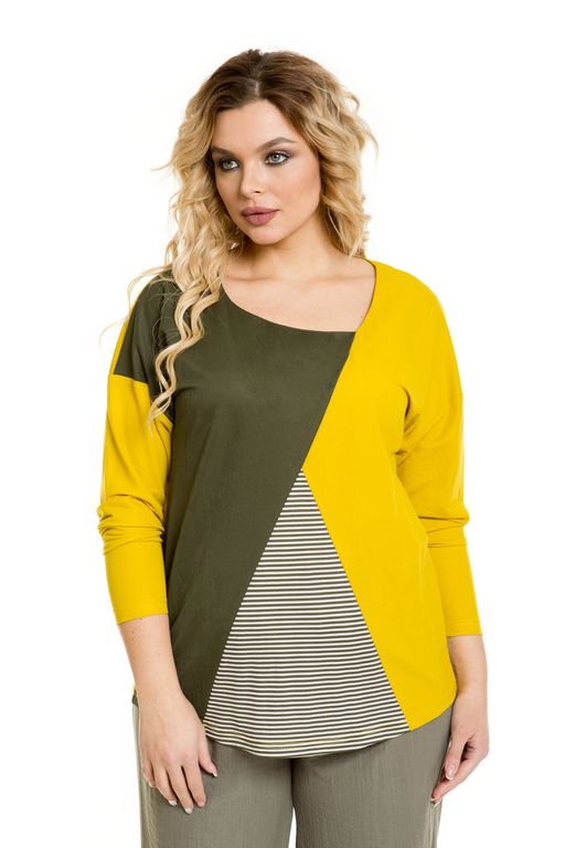 Лонгслив 1003 хаки - Novita фото 6