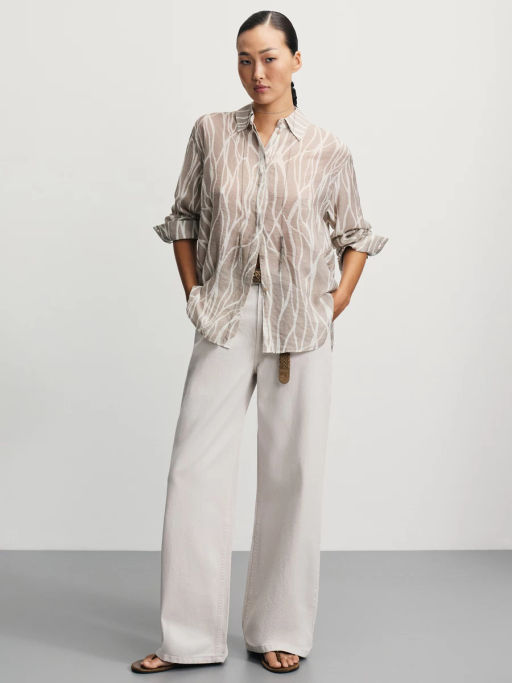 Блузка из вискозы с принтом / Zarina  фото 2