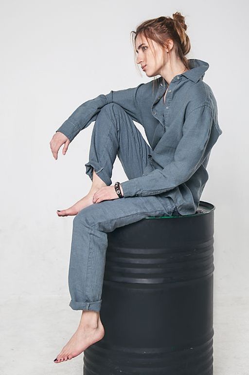 Рубашка с кокеткой - Annyway фото 2