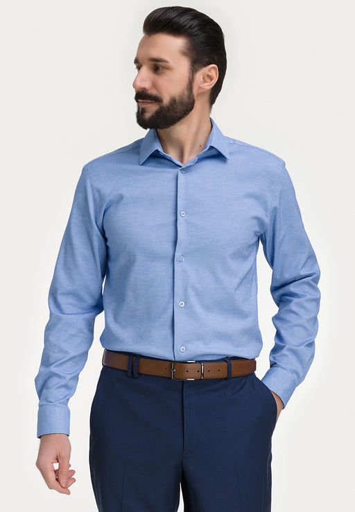 Сорочка мужская длинный рукав GREG 203/238/51006/ZV STRETCH  фото 8