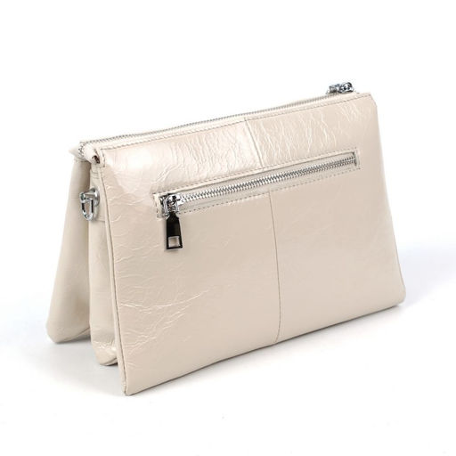 Женская кожаная сумка через плечо с тремя отделениями 0102-10 - Cidirro фото 3