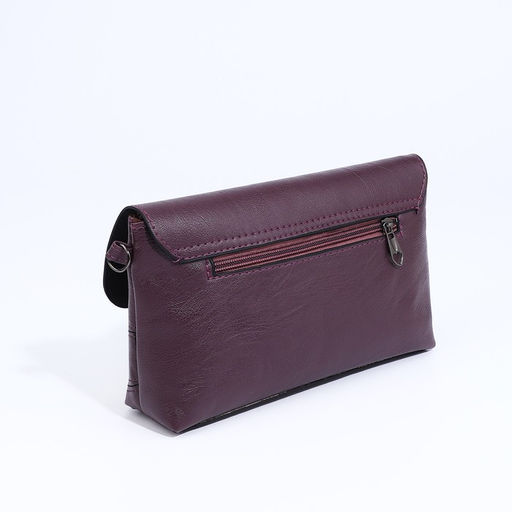 Сумка-клатч на магните, длинный ремень, цвет фиолетовый - Simaland фото 2