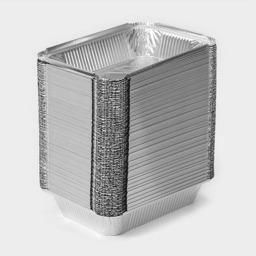 Цена за 100 шт. Форма из фольги для выпечки и запекания Доляна, 960 мл, 21.815.54 см  фото 7