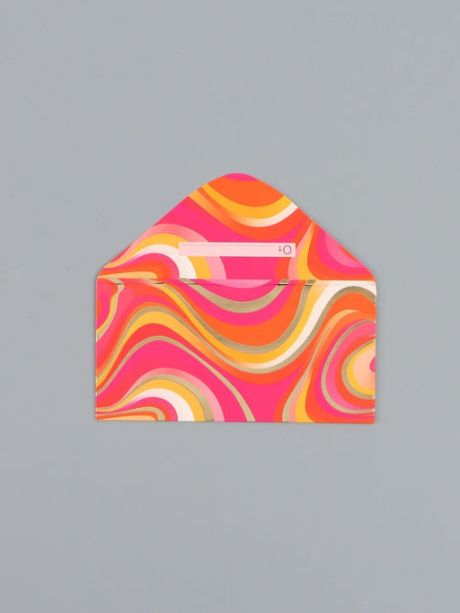 Цена за 5 шт. Конверт для денег «Орнамент», розовый, 16,5 х 8 см