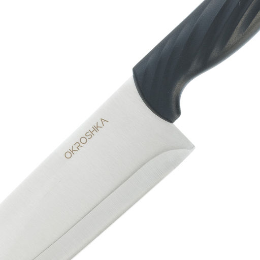 Нож сантоку OKROSHKA КРУТОН, лезвие 18,7 см OK912P-W-SN фото 3