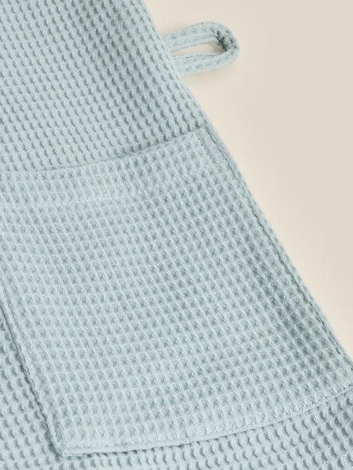 Халат вафельный женский SL HOME: Basic «Аззура», размер M, хлопок 100%, бирюзовый